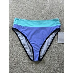 Sports Illustrated Women's Swim‎ Banded High Waist Bikini Bottom Large